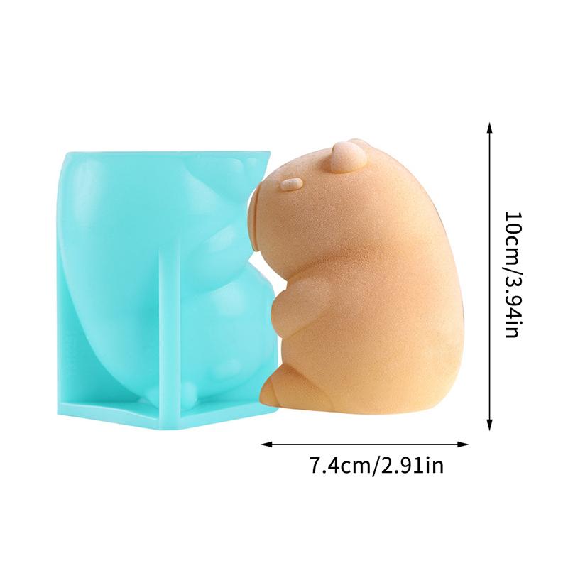 Cute Capybara Pudding Mold Mousse Silicone Mold Cake Milk Jelly Mold Cartoon Capybara Cake Decoration Baking Bakery Tool
