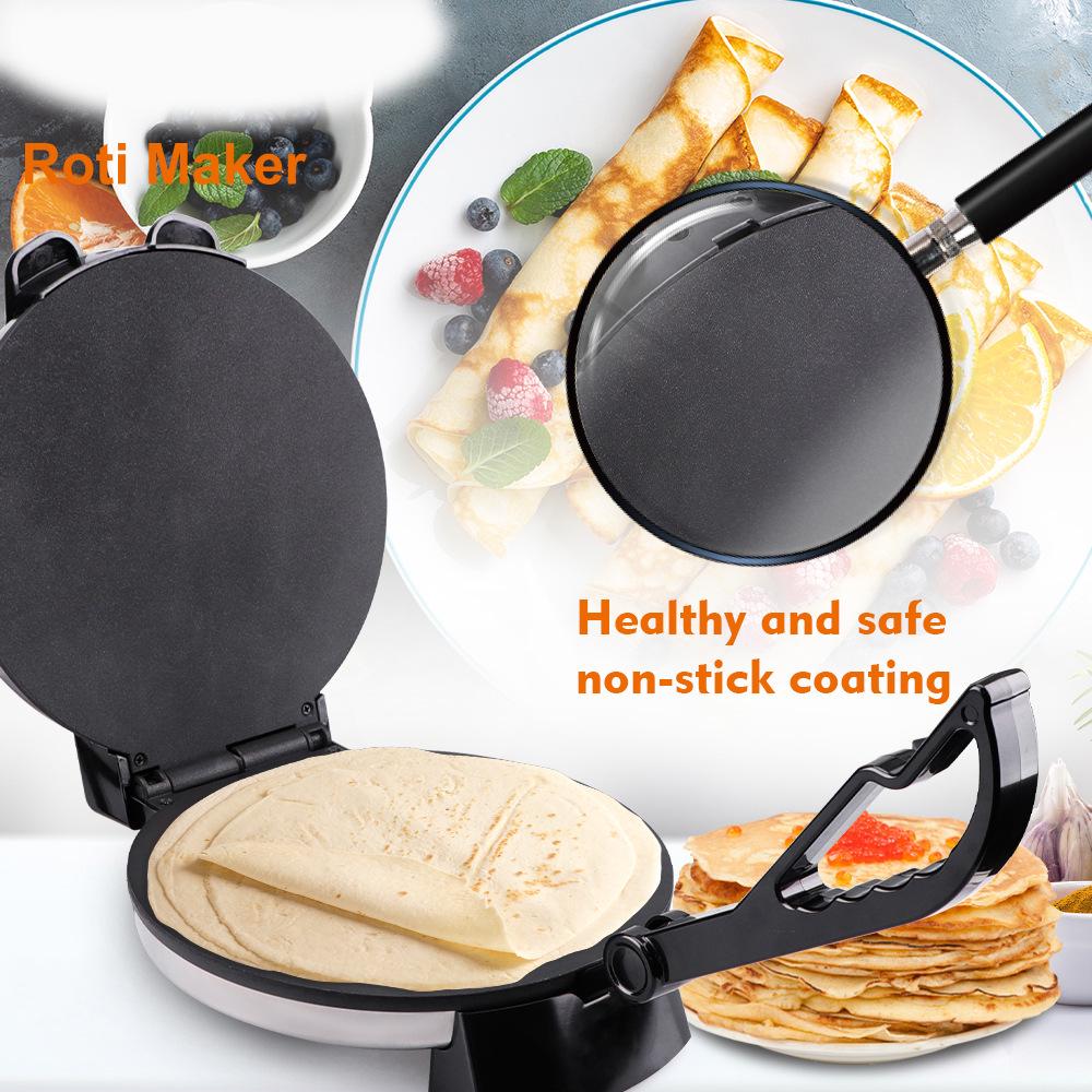 Piastra per crêpe e pancake da 1800 W, ideale per involtini primavera, pizza e altro ancora.