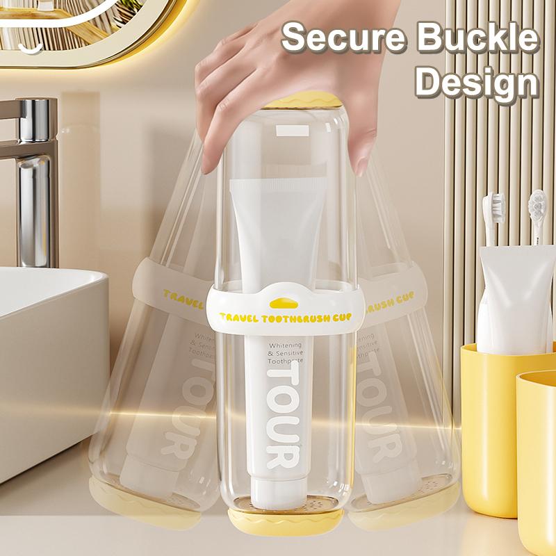 Toothbrush Storage Box Portable Mouthwash Cup Toothpaste Storage Box Toiletry Set Travel Supplies Portable Toothbrush Cup