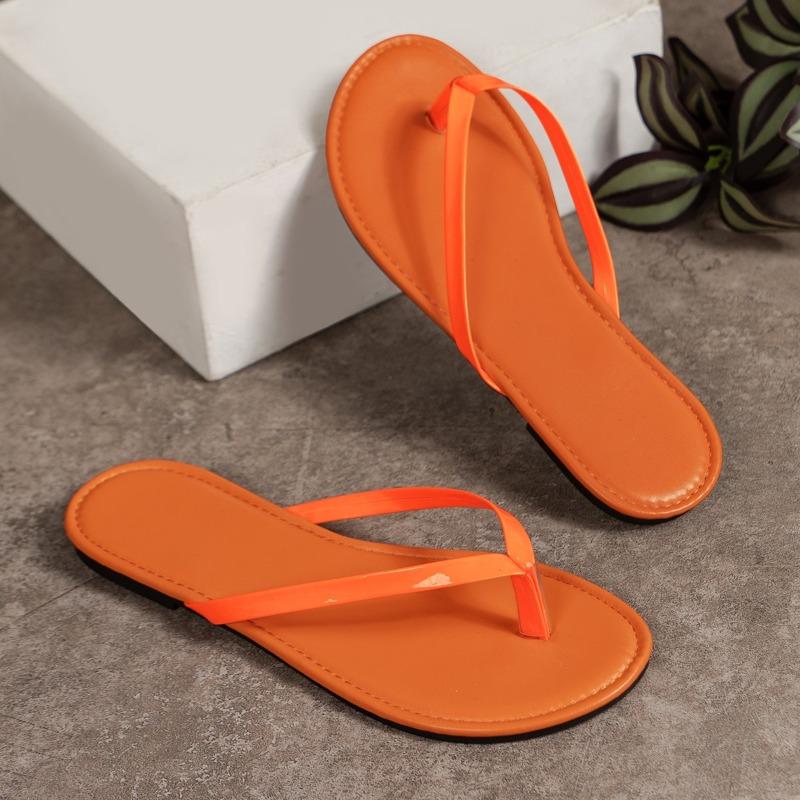 Fashion 2024 Summer Non-slip Flat Crystal Slippers for Women, Fashionable and Comfortable Flip-flops, Beach Casual Slippers for Women