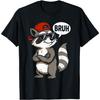 Funny Bruh Raccoon Graphic Tee Men Women Cool Cartoon Animal Print Casual O-Neck T-Shirt