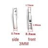 18K Gold-Plated Stainless Steel Tennis Chain Extension Clasp for Jewelry