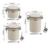 304 Stainless Steel Coffee Beans Vacuum Storage Jar with Spoon Large Capacity Airtight Container Grains Nut Keep Fresh Storage