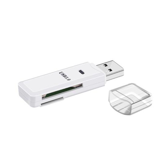 

Mini USB 3.0 Micro Secure Digital TF адаптер для чтения карт памяти для ноутбуков белый