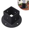 Square Column Bracket 2" x Post Base, Heavy Duty Floor Flange Deck Fence Pergola for 2 Inch Post, Railing, Porch Handrails, Mailbox