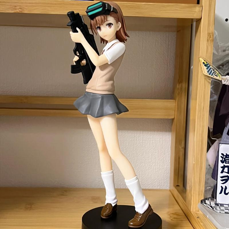 17cm Anime a Certain Index Magic Misaka Mikoto Railgun Girl Anime Figure Action Figures Pvc Cartoon Anime Model Toy Present