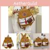 Charming Water Capybara Kids Backpack For School With Fun Color Block Design And Large Size