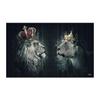 Lion Family Crown Print Canvas Painting Gallery Grade Wall Decor Posters Abstract Animal Autograph Black and White Pictures Gift