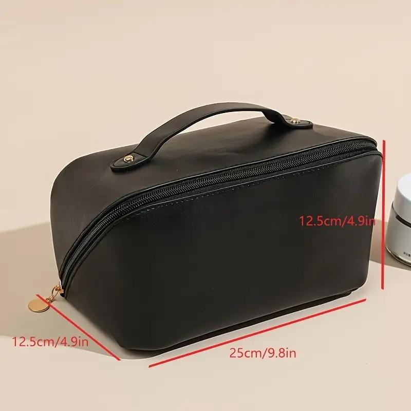 Geantă cosmetică de călătorie de mare capacitate Geantă de machiaj din piele Geantă cosmetică portabilă impermeabilă Geantă de toaletă pentru cosmetice pentru îngrijirea pielii articole de toaletă