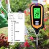 Nowy cyfrowy miernik wilgotności gleby 4 w 1 Miernik pH Tester temperatury światła słonecznego do roślin ogrodniczych z wyświetlaczem LCD