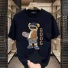 2024 Trendy Men's Cotton Short-Sleeve Round Neck Cartoon Print T-Shirt