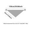 Soft Thick Triangle Knit Scarf Cross Tie Shoulder Cover  for Cold Weather Casual Wear