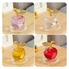 Crystal natural stone apple ornament quartz luck enhancement interior decoration transparency entrance tabletop in-car store feng shui healing moving