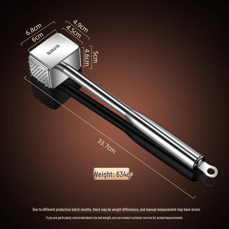 Large 316 Stainless Steel Meat Tenderizer Hammer