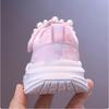 Mädchen Tennisschuhe Netz Hohl Sommer Kinder Unifarben Perlen Sportschuhe Kinder Prinzessin Sneaker Niedliches Herz