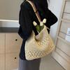 Large-capacity Woven Bag Retro Ethnic Style New Fashion Commuter Shoulder Tote Bag Oblique Back Explosion Foreign Style