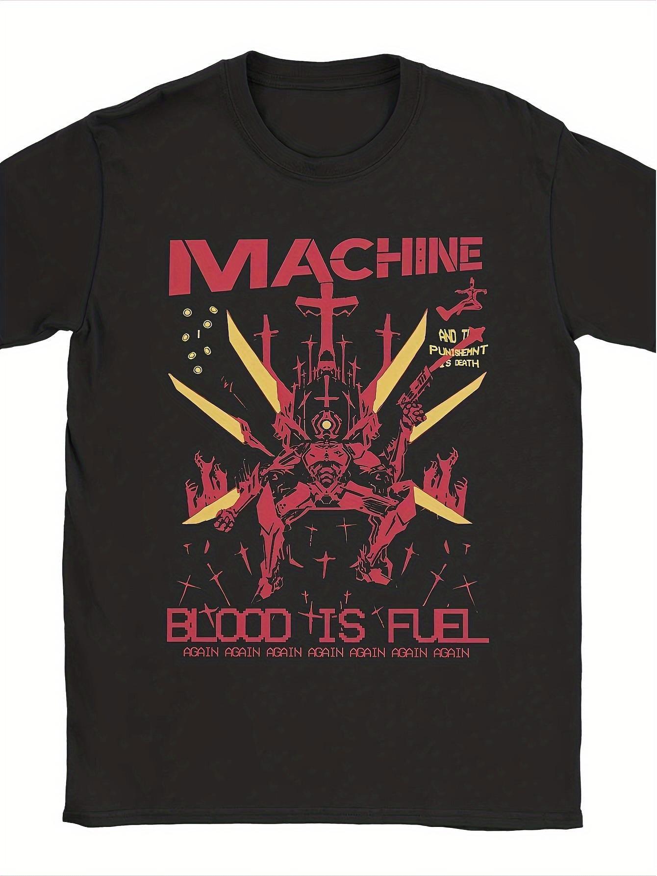 

Ultrakill Blood Is Fuel Men s T-shirt Casual T-shirt Shooting Game T-shirt Gift Suitable for Daily Wear and Outdoor Activitie... S разноцветный