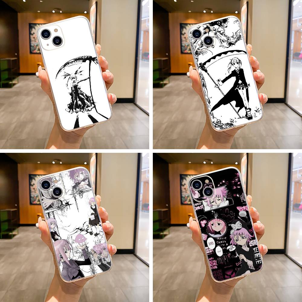 Anime-S-Soul -E-Eater Phone Case For iPhone17,16,15,14,13,12,Pro Max,16/15/14 Plus XS Soft Silicone Transparent Cover