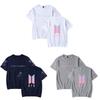 Bts Print T Shirt Short Sleeve Cotton Casual Wear For Fans Fashion