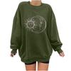 Women's Casual Sun  Printing Long Sleeve Sweatshirt Pullover Blouse Tops