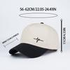 Heartbeat ECG Print Two Tone Baseball Cap Adjustable Unisex Cotton Casual Sun Hat