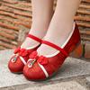 New Chinese Style Girls Princess Embroidered Shoes Spring Autumn National Fashion Kids Hanfu Flat Shoes Children Perform Shoes