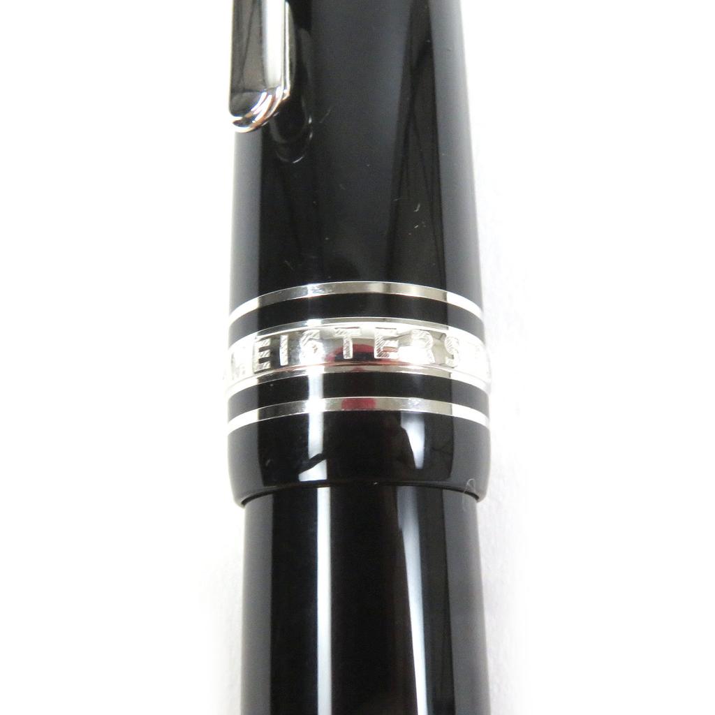 Excellent MONTBLANC Ballpoint Pen Meisterstckle Grand Cap Type Black Silver Mens Used