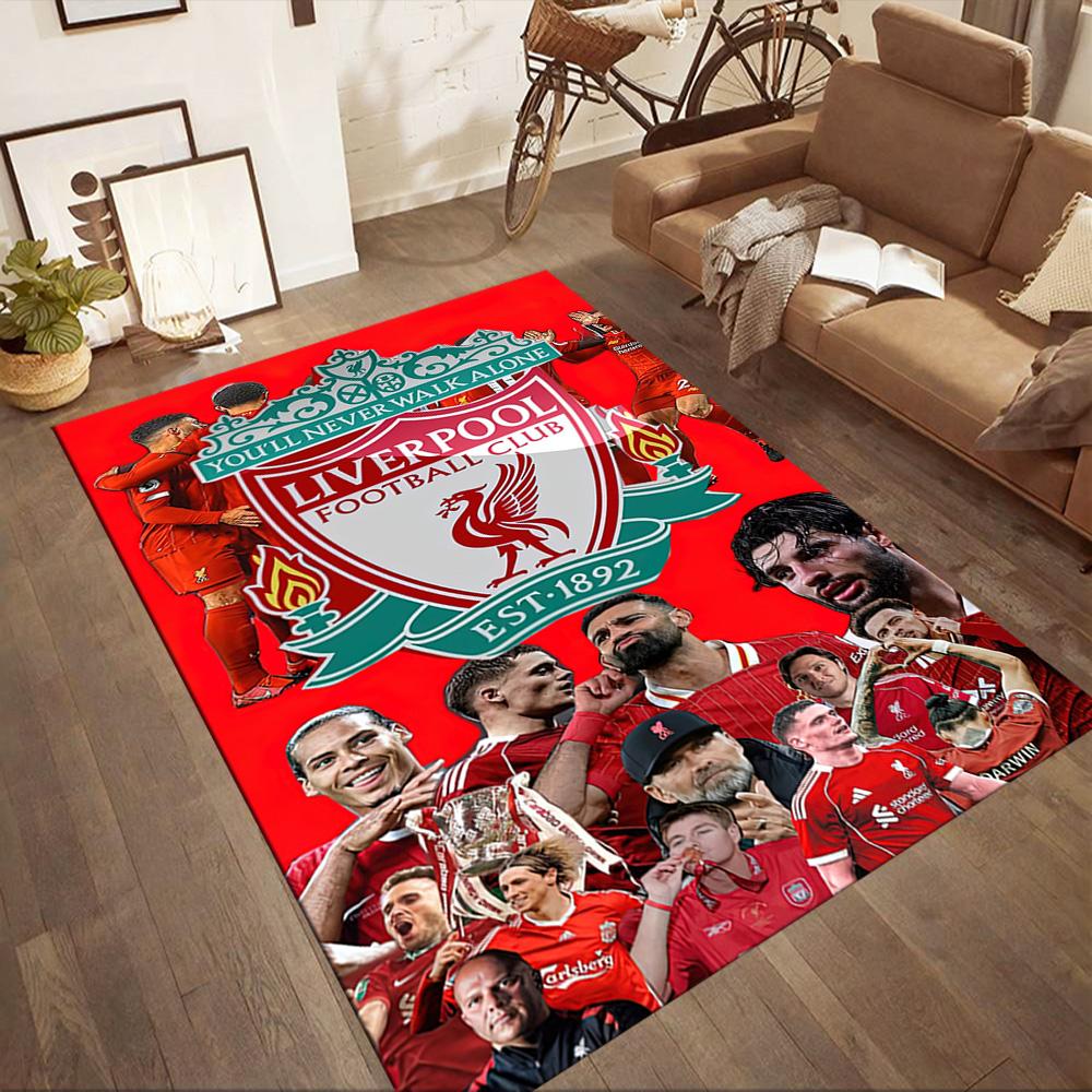 Liverpool Football Club Floor Rug Office Rug Suitable For Hallway Outdoor Playrooms Decorate Room Antislip Carpet Anime Office Decor Wedding Party Gif