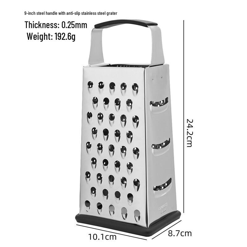 LISM 9-inch 4-Sided Stainless Steel Multi-Purpose Peeler