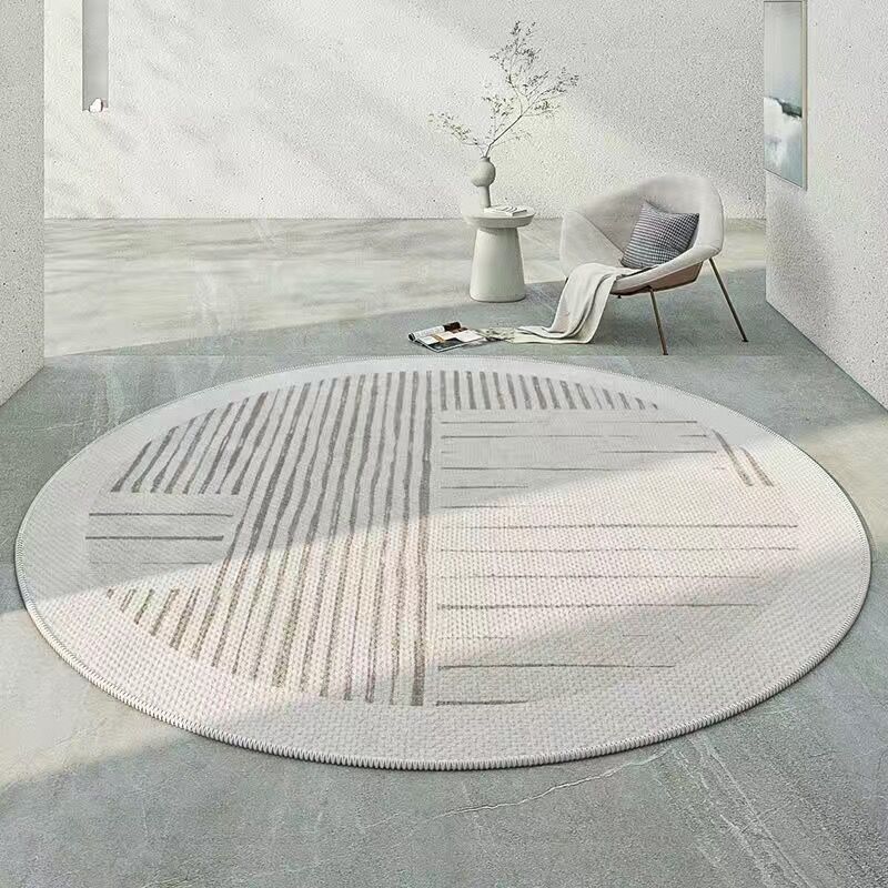 Nordic Circular Carpet Resistant To Dirt and Easy To Maintain Decorative Carpet Household Sofa Coffee Table Carpet
