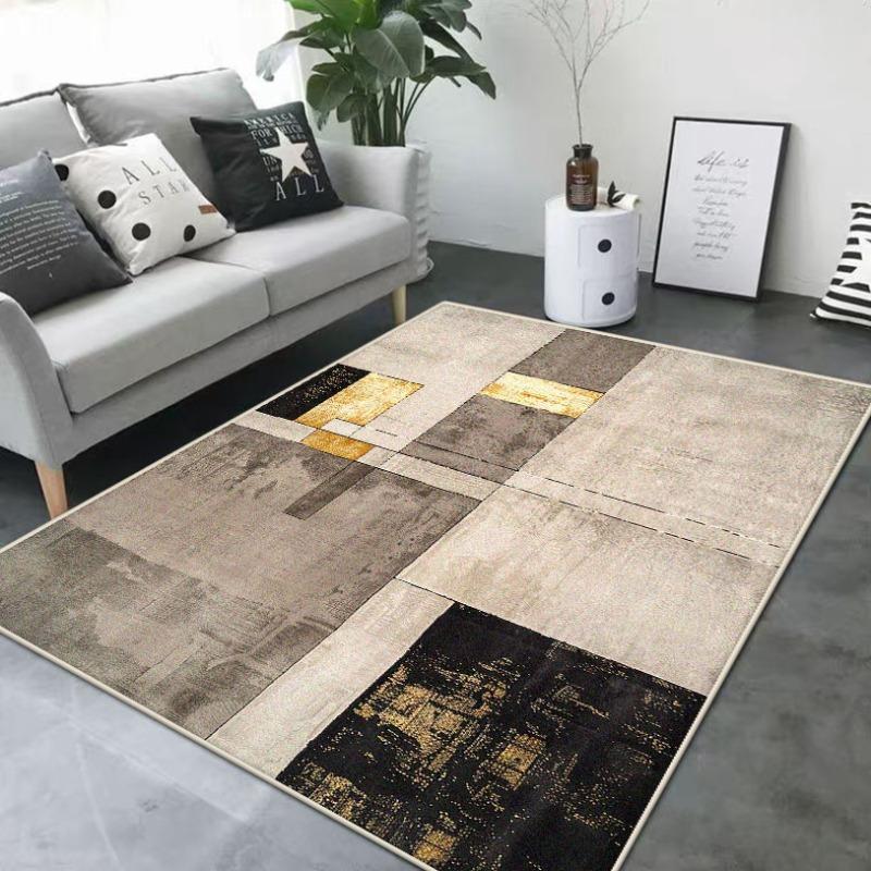 Modern Geometric Style Living Room Decoration Carpet Rugs for Bedroom Home Decor Anti-Slip Floor Mat Homestay Lounge Rug Office