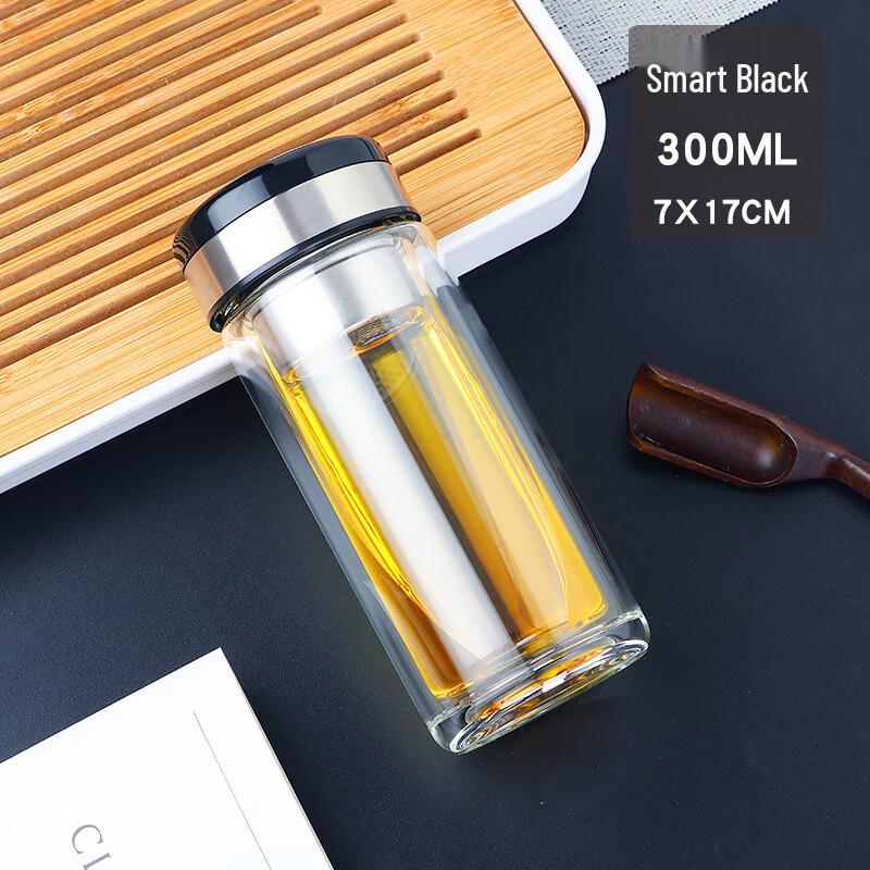 SX Tea Infuser Smart Temperature Display Double-Layer Glass Cup