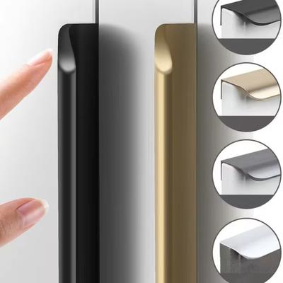 80-1200MM Armadio Moderno Minimalista Porta Maniglia Invisibile Lunga Cassettiera di Alta Gamma Senza Foratura Bordo Sigillato Maniglia Fessura Porta