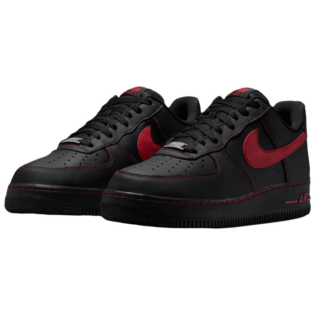 Nike Air Force 1 07 LV8 Bred Herren Sneaker Schwarz University-Rot HQ2037-005