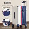 Kuaichi ABS Hardshell Smart Travel Luggage with 5-Wheel System