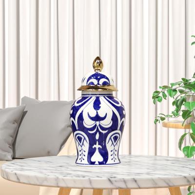 Pottery Ginger Jar Vase Porcelain Storage Portable Supplies Flower Arrangement Desktop