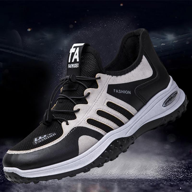 Herrenschuhe Atmungsaktives Mesh Leichte Dicke Sohle Freizeitschuhe Trendig und Modisch Outdoor Laufschuhe für Herren