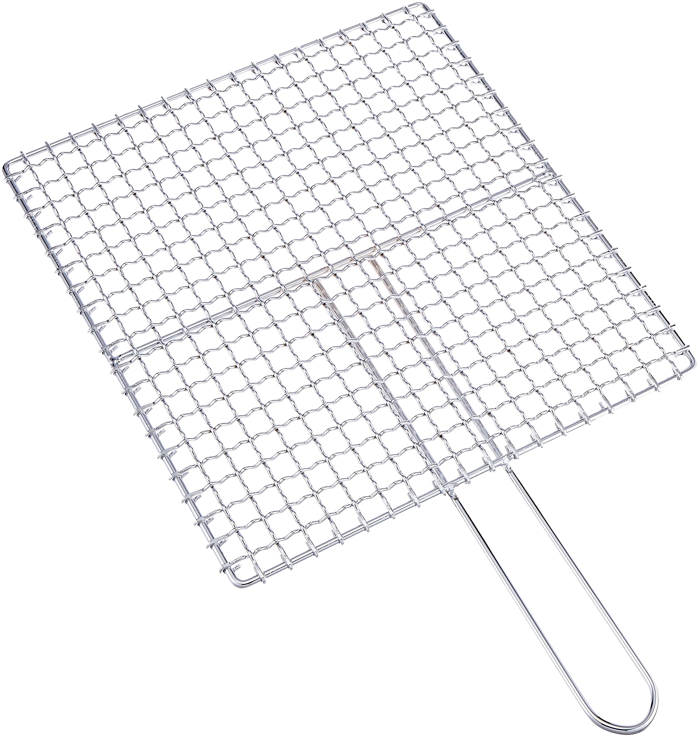 

Endo Shoji Tafflos No. 36 Commercial Grilling Net, Single Handle (Chrome-Plated Iron), Made in Japan, DTH04036, Silver