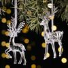 Crystal Acrylic Reindeer Pendant: Christmas Tree and Window Ornament