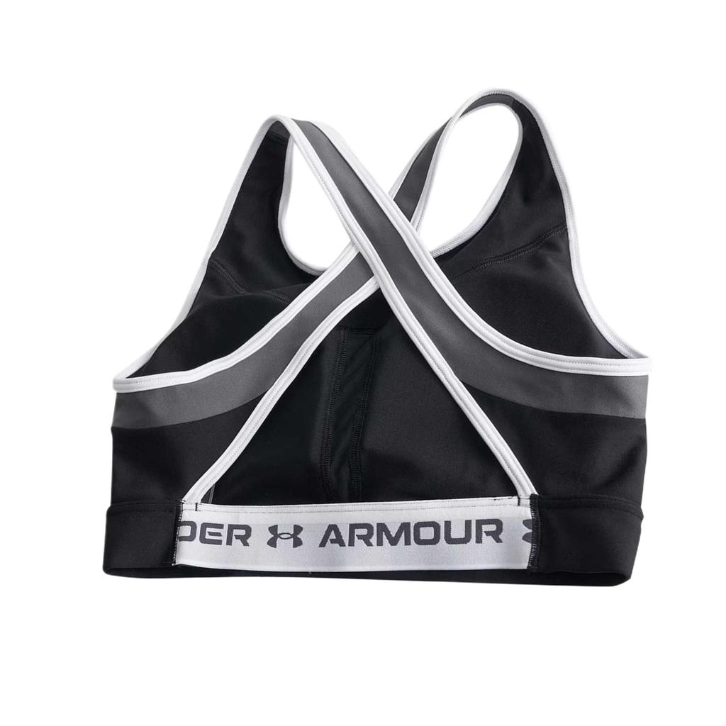 Under Armour Crossback Mid Open Back Simple Trendy Beautiful Fashion Sports Bra Women underwear 6005838-004