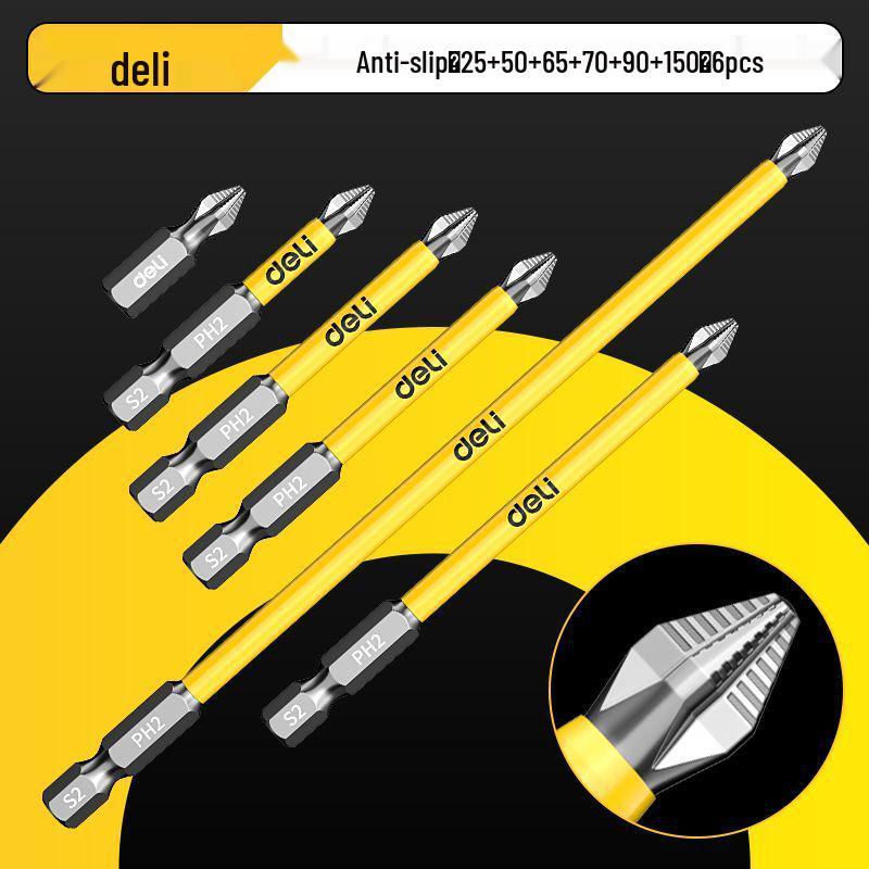 Strong Magnetic Phillips Drill Bits Set - Non-slip & Impact Resistant for Electric Screwdrivers