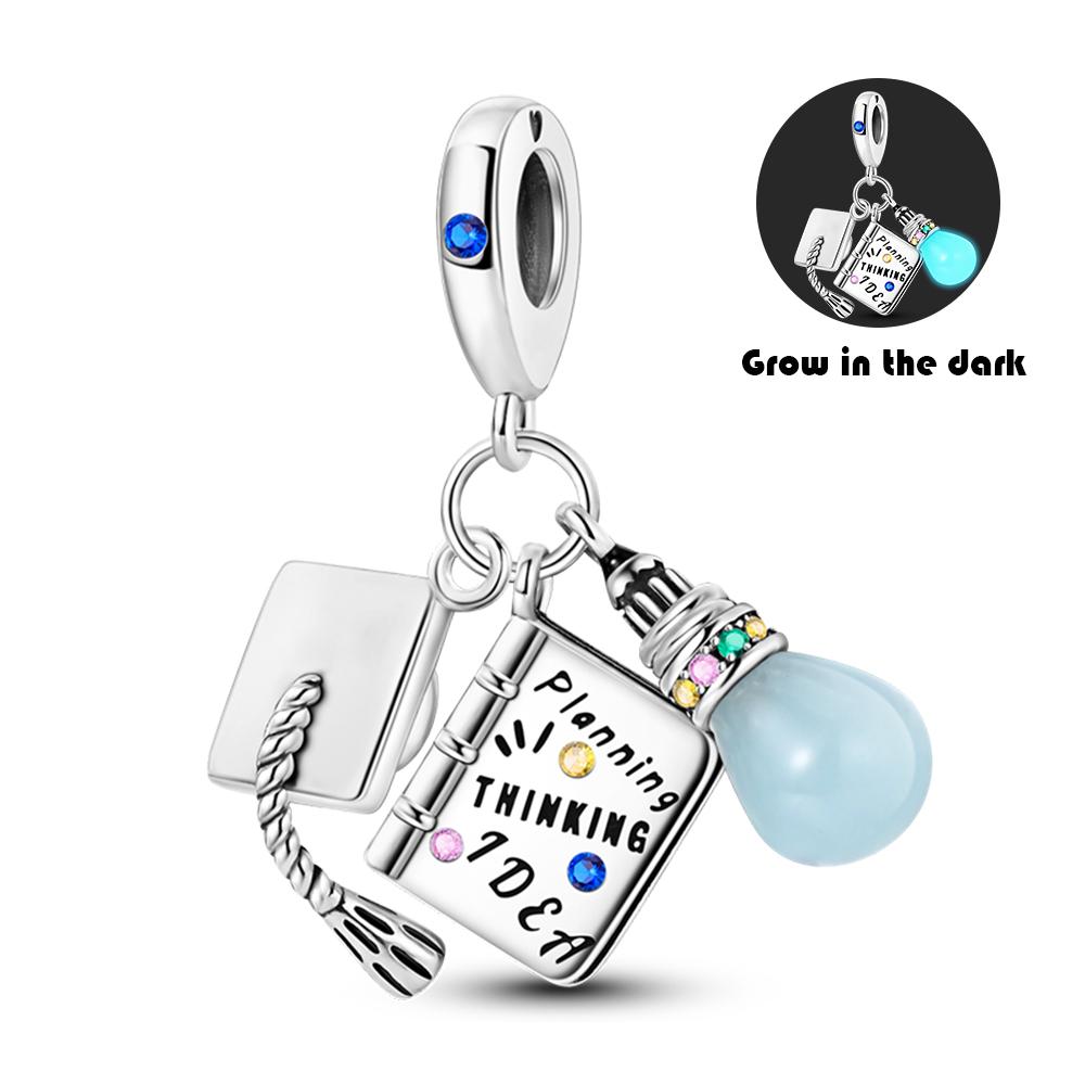 Latest In Authentic Genuine Copper Glowing Luminous Firefly Charm Bead Elements Pendant Piece For Bracelet Style Charm Decorations Jewelry Creation