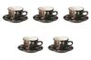 Set of 5 Rust Ivy Coffee Cups X X Cm Ceramic Cups Saucers by Setomonohonpo [8.9 11.2 7.3 (240cc)] &