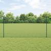 VidaXL Welded Wire Fence with 11 U-Posts Green 1.2x25 M Steel 3336484