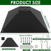 Squirrel Baffle Metal Bird Feeder Rod Baffle Effective Weatherproof Feeder Squirrel Protective Device for Hanging Bird Feeders