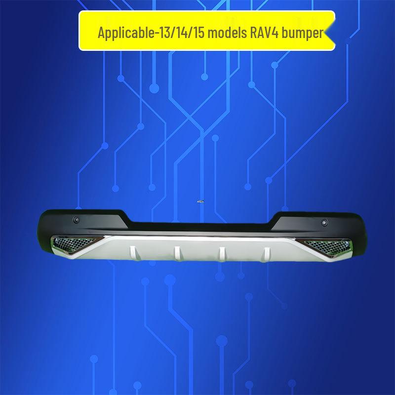 Front & Rear Bumper Protection Bars for 13-15 RAV4 - Decorative and Modified Styles