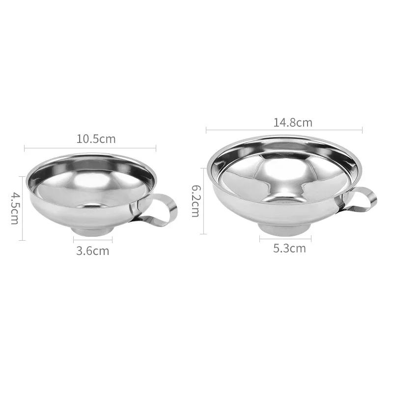 Nálevka na konzervování s širokým hrdlem z nerezové oceli Násypka na hustý salátový dresink Nálevka s širokým hrdlem na olej Víno Kuchyňský nástroj na vaření