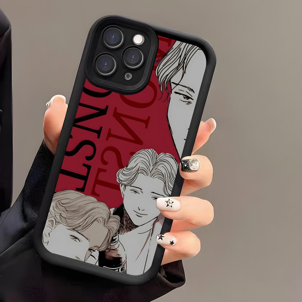 N-Naoki Urasawa S Monster Phone Case For IPhone 17 Air 16 E 15 14 Plus 13 12 11 Pro Max Black Sky Eye Stepped Protective Case