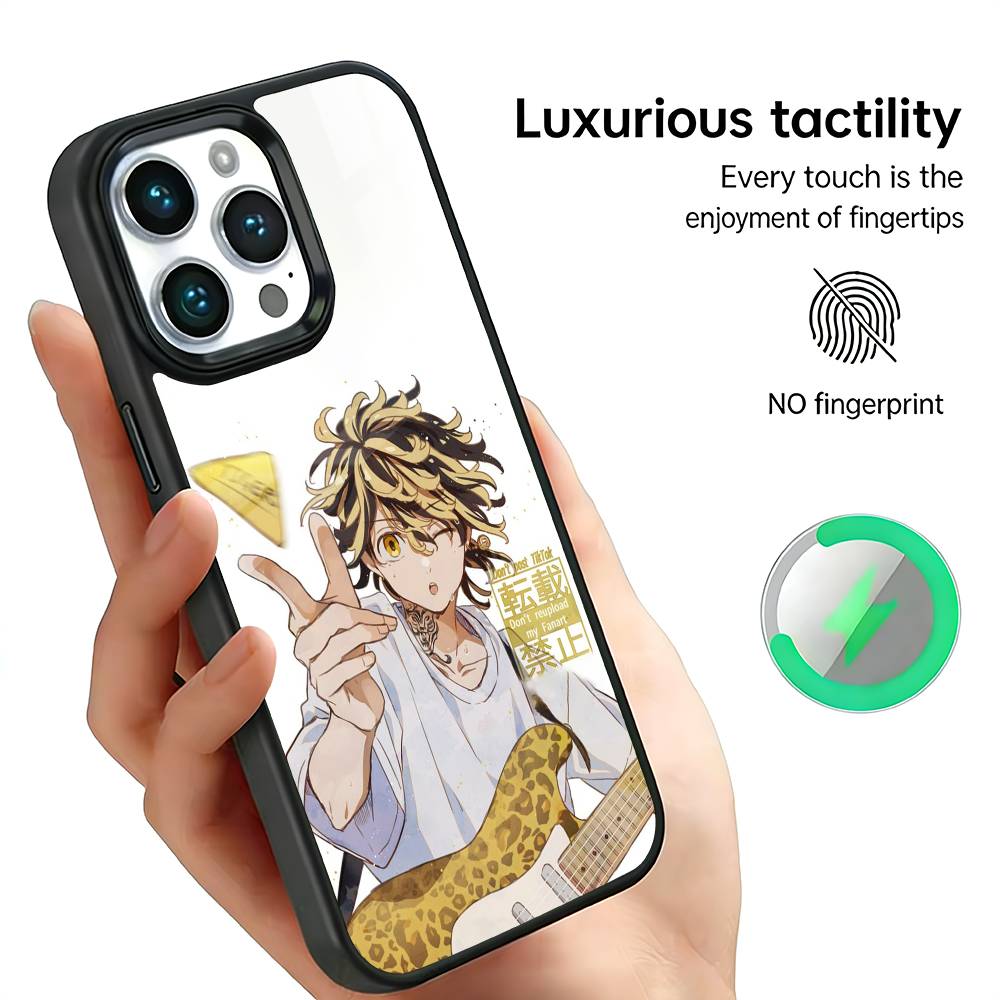 Kazutora Hanemiya T-Tokyo R-Revengers Phone Case For IPhone17 16 15 14 13 12 11 Plus Pro Max Plus Wireless Charger Cover Funda