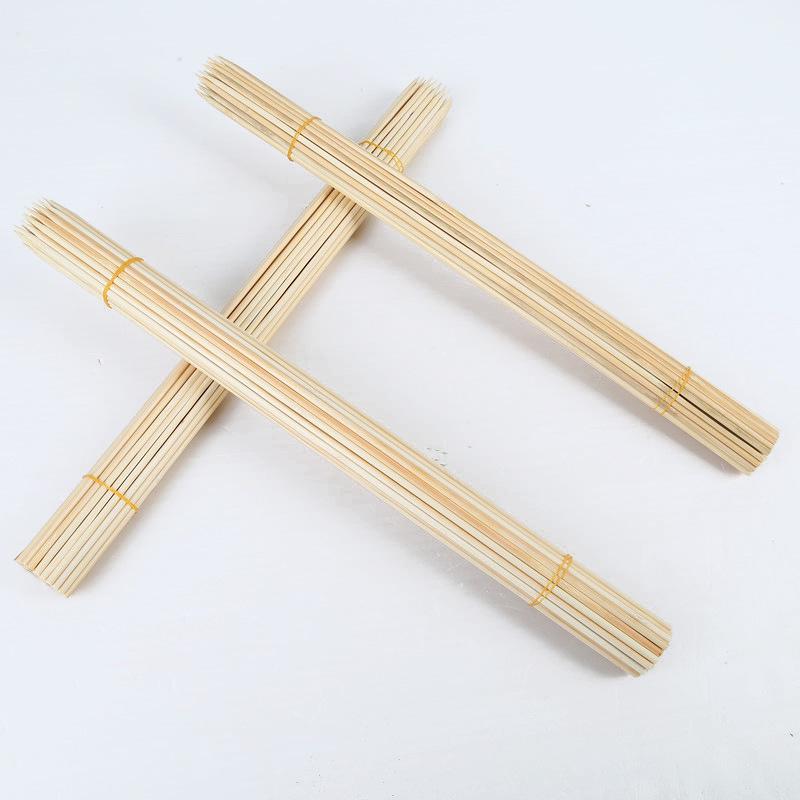 Bamboo Skewers: 5.0mm x 30-50cm for BBQ, Potato Tower, Large Meat, or Marshmallows